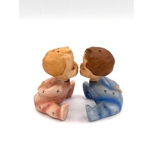 Vintage 1959 Holt Howard Salt & Pepper Shakers PAIR Boy Girl Baby Japan